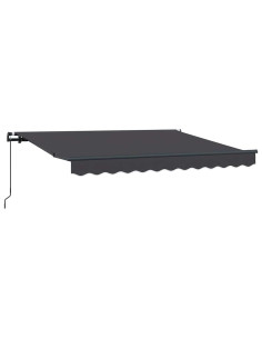 Tenda Retrattile Antracite 300 x 200 cm Tessuto 2