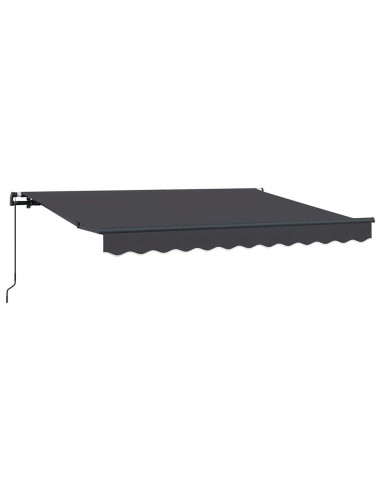 Tenda Retrattile Antracite 300 x 200 cm Tessuto