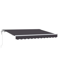 Tenda Retrattile Antracite 300 x 200 cm Tessuto 2