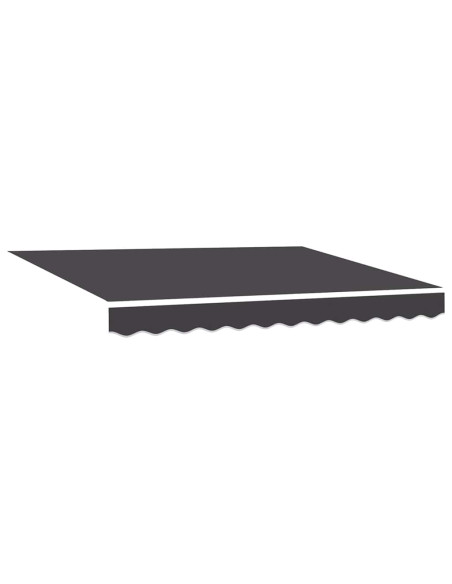Tenda Retrattile Rigato Antracite 300 x 200 cm Tessuto