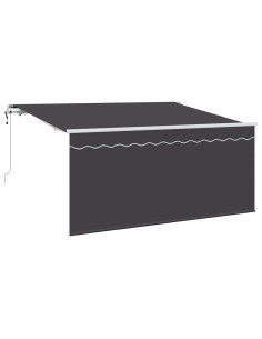 Tenda Retrattile Antracite 300 x 200 cm Poliestere e Alluminio 2