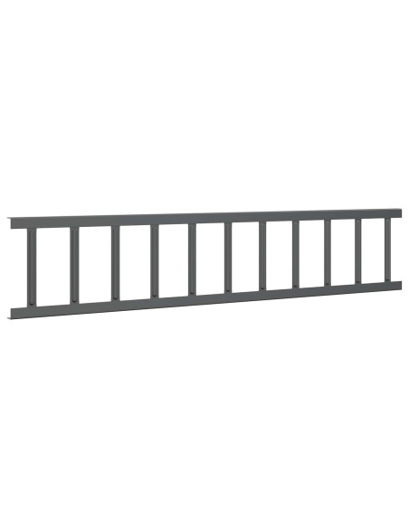 Guardia per neve sul tetto Antracite 1200 x 2,5 x 20 cm Acciaio