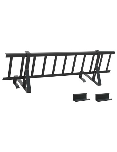 Guardia per neve sul tetto Nero 800 x 29,5 x 34,5 cm Acciaio