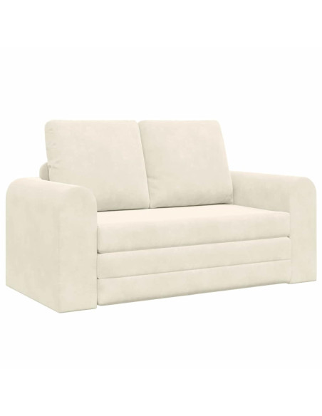 Divano letto 60cm Crema Velluto