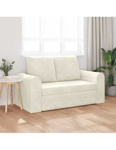 Divano letto 60cm Crema Velluto