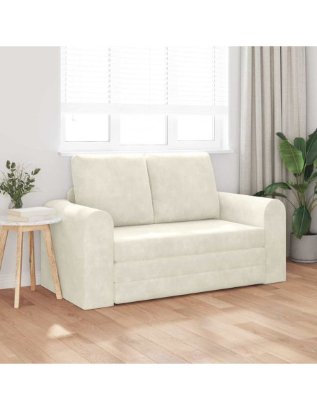 Divano letto 60cm Crema Velluto