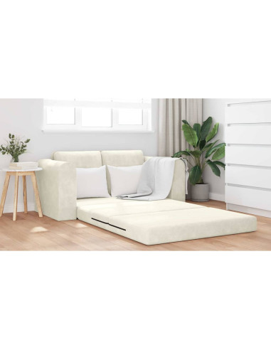 Divano letto 60cm Crema Velluto