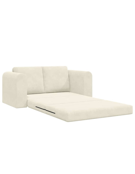 Divano letto 60cm Crema Velluto