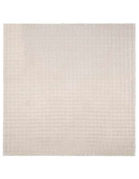 Tappeti per area Quadrato HUARTE Beige 120 x 120 cm Poliestere