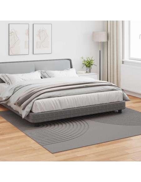 Tappeti per area Quadrato HUARTE Grigio 240 x 240 cm Poliestere