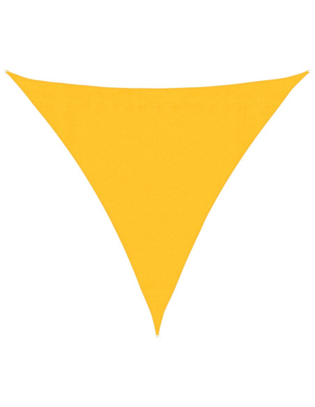 Vela Parasole 160 g/m² Gialla 3,6x3,6x3,6 m in HDPE