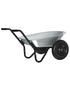 Carriole Argento e Nero 124 x 73 x 65 cm Acciaio 2