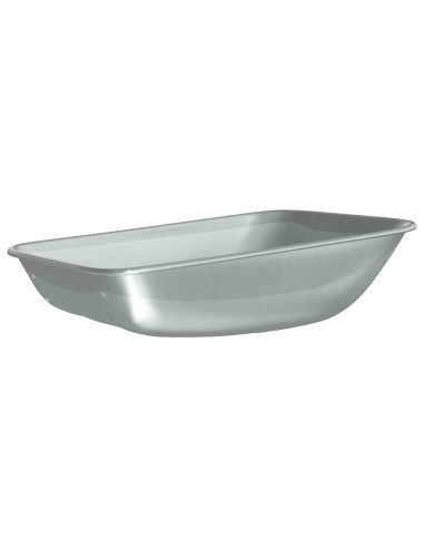Sostituzione Vassoio Carriola Argento 80 x 60 x 25 cm Acciaio