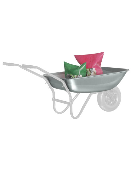 Sostituzione Vassoio Carriola Argento 80 x 60 x 25 cm Acciaio