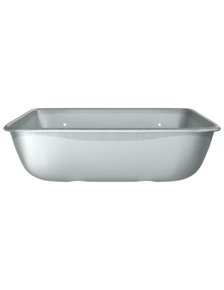 Sostituzione Vassoio Carriola Argento 80 x 60 x 25 cm Acciaio