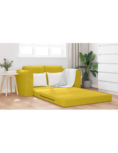 Divano letto 60cm Giallo Velluto