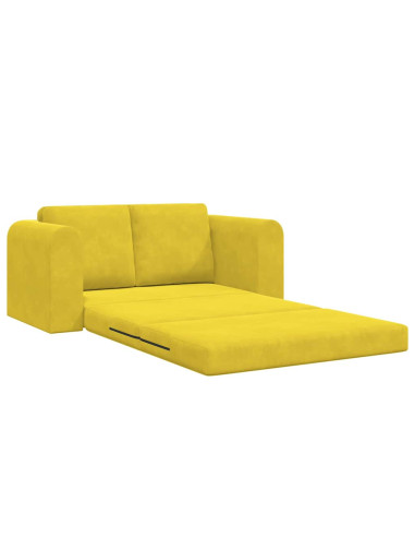 Divano letto 60cm Giallo Velluto