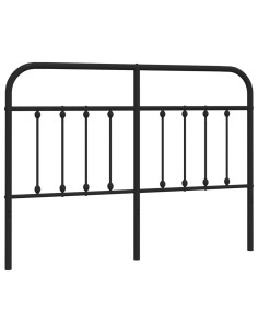 Testiera di Ricambio in Metallo Nero 140 cm 2