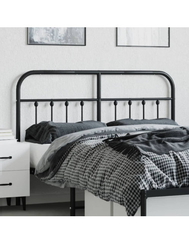 Testiera di Ricambio in Metallo Nero 140 cm