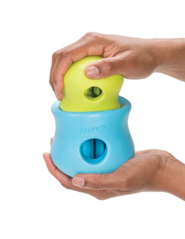 West Paw Giocattolo per Cani con Zogoflex Toppl Verde Mela S