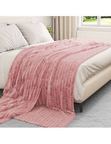 Coperte da Pile 6 pcs Rosa 240 x 220 cm Panno