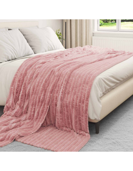 Coperte da Pile 6 pcs Rosa 240 x 220 cm Panno