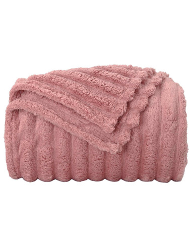 Coperte da Pile 6 pcs Rosa 240 x 220 cm Panno