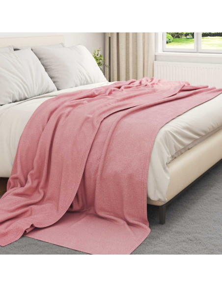 Coperta Rosa 240 x 220 cm Panno