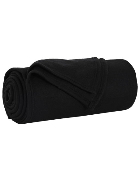 Coperte da Pile 6 pcs Nero 240 x 220 cm Panno