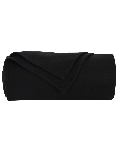 Coperte da Pile 6 pcs Nero 240 x 220 cm Panno