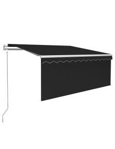 Tenda Automatica Parasole LED Sensore Vento 3x2,5m Antracite 2