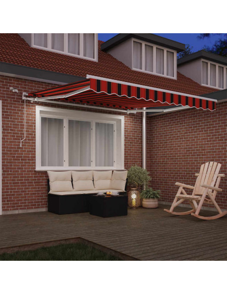 Tenda Retrattile Arancione e Marrone 300 x 250 cm