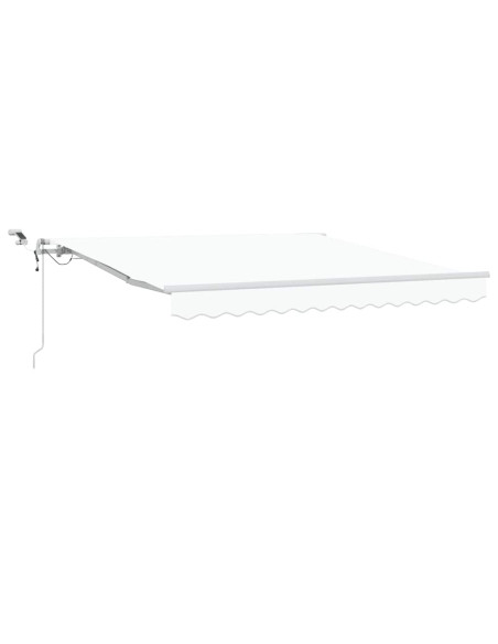 Tenda Retrattile Bianco 300 x 250 cm Poliestere e Metallo