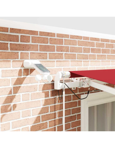 Tenda Retrattile Rosso 300 x 250 cm Poliestere e Metallo