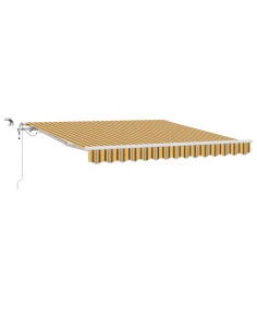 Tenda Retrattile Multicolore 350 x 250 cm Poliestere e Metallo 2