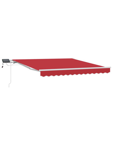Tenda Retrattile Rosso 350 x 250 cm Tessuto e acciaio