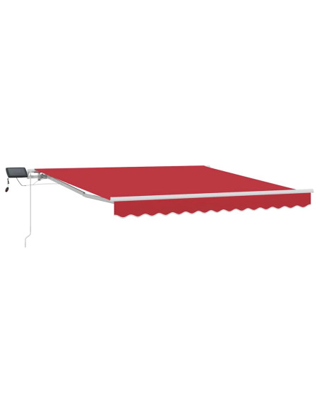 Tenda Retrattile Rosso 350 x 250 cm Tessuto e acciaio