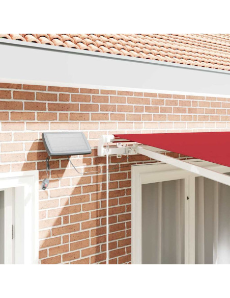Tenda Retrattile Rosso 350 x 250 cm Tessuto e acciaio