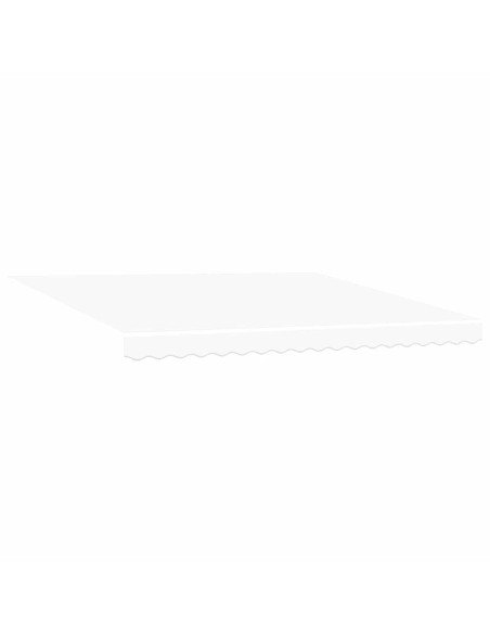 Tenda Retrattile Bianco 400 × 300 cm Poliestere e Metallo
