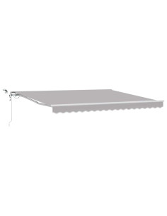 Tessuto per Tenda Grigio Chiaro 400 × 300 cm Poliestere 2