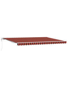 Tenda Retrattile arancione e marrone 500 × 300 cm Tessuto 2
