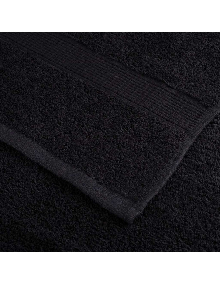 Asciugamano per Ospiti SOLUND 25 pcs Nero 100 x 200 cm 550 gsm