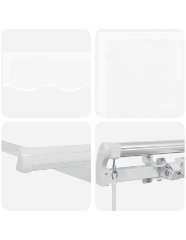 Tenda da Sole Bianco 300 x 250 x 165 cm Poliestere