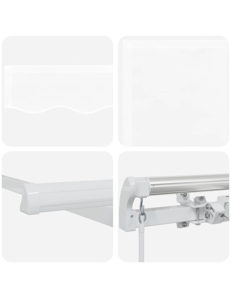 Tenda da Sole Bianco 300 x 250 x 165 cm Poliestere