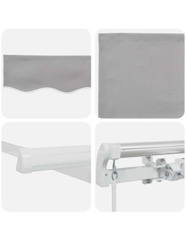 Tenda da Sole Grigio chiaro 300 x 250 x 165 cm Poliestere