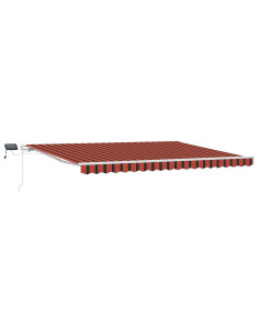 Tenda Retrattile arancione e marrone 450 × 350 cm 2