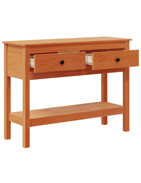 Tavolo consolle con cassetto Marrone cerato 100 x 35 x 75 cm