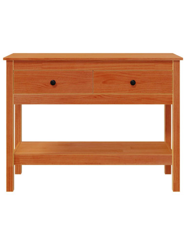 Tavolo consolle con cassetto Marrone cerato 100 x 35 x 75 cm