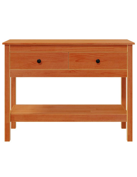 Tavolo consolle con cassetto Marrone cerato 100 x 35 x 75 cm