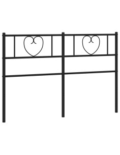 Testiera di Ricambio in Metallo Nero 140 cm 2